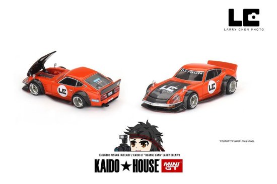 KAIDO☆HOUSE x MINI GT 1/64 Nissan Fairlady Z ORANGE BANG Lary 