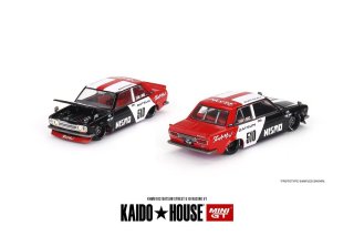 3ʹͽ KAIDOHOUSE x MINI GT 1/64 DATSUN STREET 510 RACING V1 åȥ  ȥ꡼