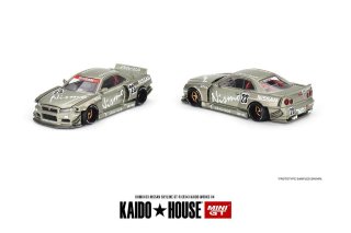 3ʹͽ KAIDOHOUSE x MINI GT 1/64 NISSAN SKYLINE GT-R R34 KAIDO WORKS V4