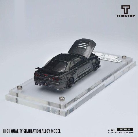 Time Top 1/64 日産 Nissan GT-R R34 フルカーボン ブラック 限定999個