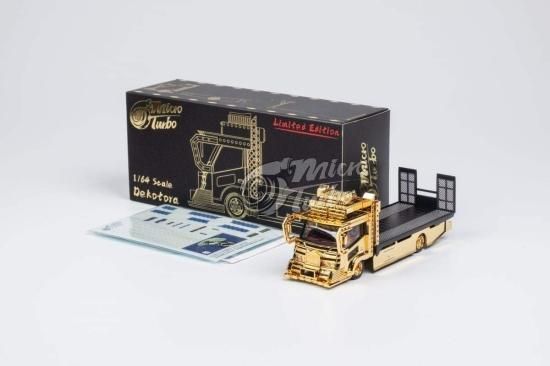 Micro Turbo Peako 1/64 デコトラ 積載車 Dekotora Faltabed Tow Truck Ver.2 Chrome  Gold レアカラー チェイス- ミニカー専門店 RideON ライドオン