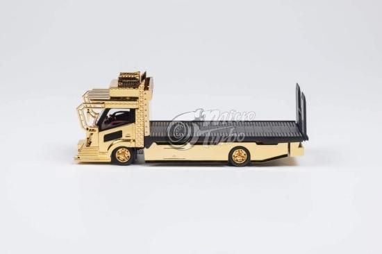 Micro Turbo Peako 1/64 デコトラ 積載車 Dekotora Faltabed Tow Truck Ver.2 Chrome  Gold レアカラー チェイス- ミニカー専門店 RideON ライドオン