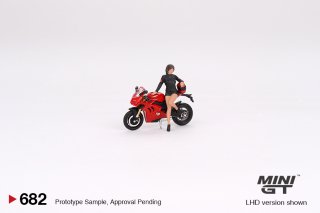2ʹͽ MINI GT 1/64 Ducati Panigale V4 S w/ Ducati Girl ɥƥ ѥ˥ V4 S w/ɥƥ  682L