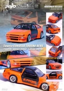 イノモデル INNO64 トヨタ スプリンター トレノ AE86 日本限定 INNO 1/64 Toyota AE86 スプリンター トレノ Pandem/Rocket