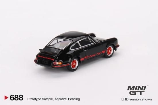 ポルシェ911 カレラ　ミニガレージ MINI GT 1/64 ポルシェ 911 カレラ RS 2.7 ブラック/レッド
