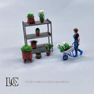 <img class='new_mark_img1' src='https://img.shop-pro.jp/img/new/icons1.gif' style='border:none;display:inline;margin:0px;padding:0px;width:auto;' />1ʹͽ Lucky Studio 1/64 flower grower and green plant set ե ¿ʪե奢դ