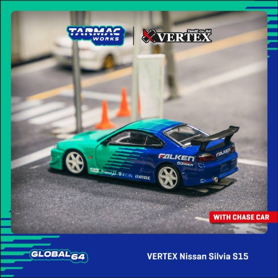 Tarmac Works 1/64 VERTEX Nissan Silvia S15 - ミニカー専門店 RideON 