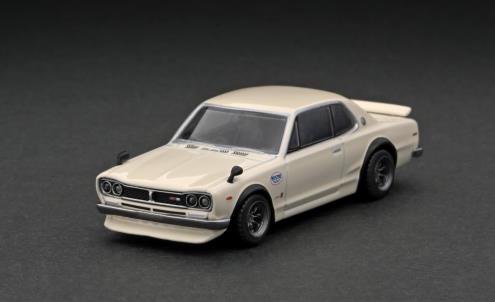 Tarmac Works 1/64 Nissan Skyline 2000 GT-R (KPGC10) White NISMO 