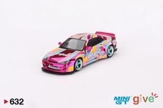<img class='new_mark_img1' src='https://img.shop-pro.jp/img/new/icons1.gif' style='border:none;display:inline;margin:0px;padding:0px;width:auto;' />121 MINI GT 1/64 Nissan Silvia S15 Rockey Bunny Chrome Pink 632 1200 ƥ GIVE