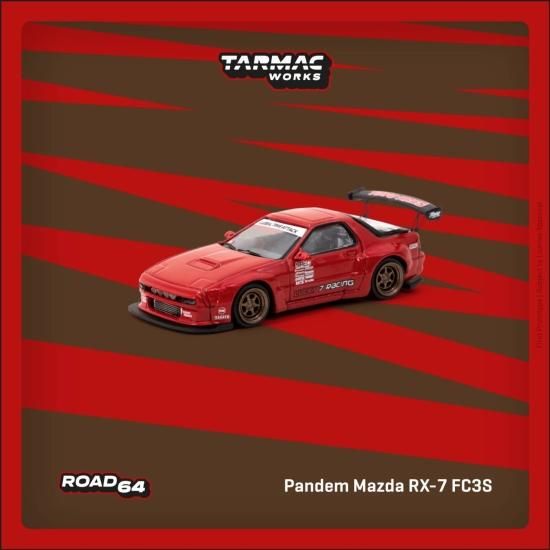 Tarmac Works 1/64 Pandem Mazda RX-7 FC3S Red パンデム マツダ