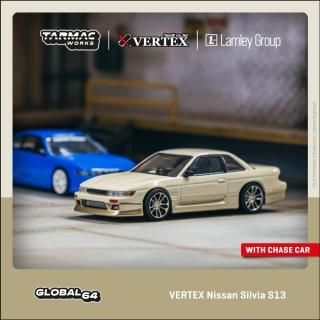 <img class='new_mark_img1' src='https://img.shop-pro.jp/img/new/icons63.gif' style='border:none;display:inline;margin:0px;padding:0px;width:auto;' />Tarmac Works 1/64 VERTEX Nissan Silvia S13 White / Gold