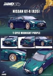 <img class='new_mark_img1' src='https://img.shop-pro.jp/img/new/icons1.gif' style='border:none;display:inline;margin:0px;padding:0px;width:auto;' />INNO 1/64 NISSAN GT-R (R35) T-SPEC Midnight Purple  ߥåɥʥȥѡץ