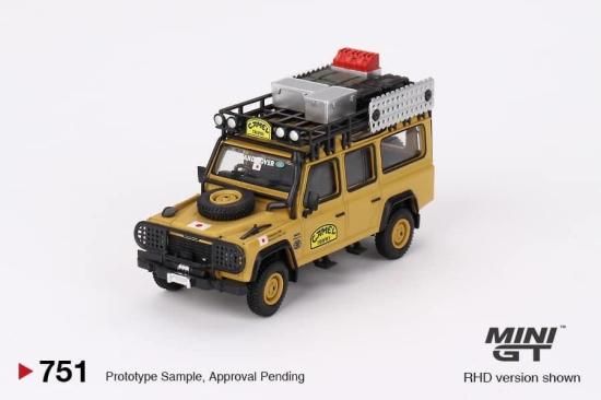 MINI GT 1/64 Land Rover Defender 110 1989 Camel Trophy MINI GT 1/64 Land Rover Defender 110 1989 Camel Trophy