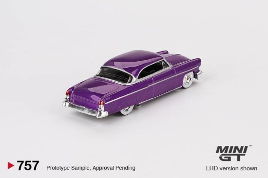 MINI GT 1/64 Lincoln Capri Hot Rod 1954 Purple Metallic 757L 左 リンカーン カプリ  ホットロッド パープル- ミニカー専門店 RideON