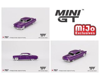 <img class='new_mark_img1' src='https://img.shop-pro.jp/img/new/icons1.gif' style='border:none;display:inline;margin:0px;padding:0px;width:auto;' />7ʹͽ mijo֥ꥹ MINI GT 1/64 Lincoln Capri Hot Rod 1954 Purple Metallic 757L  ѡץ