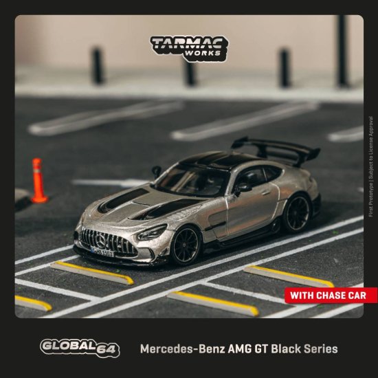 Tarmac Works 1/64 Mercedes-Benz AMG GT Black Series Silver 