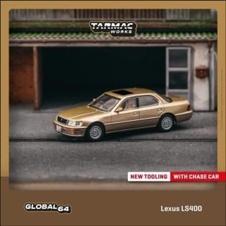 <img class='new_mark_img1' src='https://img.shop-pro.jp/img/new/icons12.gif' style='border:none;display:inline;margin:0px;padding:0px;width:auto;' />Tarmac Works GLOBAL64 1/64 Lexus LS400 Champagne Beige Metallic ⷿ