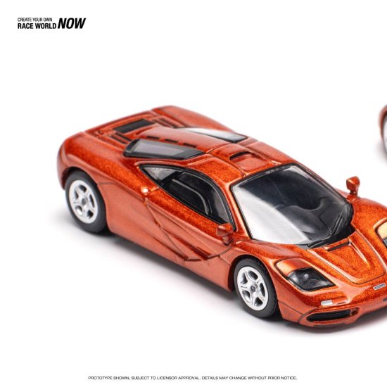 POP RACE 1/64 McLAREN F1 ORANGE マクラーレン オレンジ リア開閉ギミックあり- ミニカー専門店 RideON-ライドオン