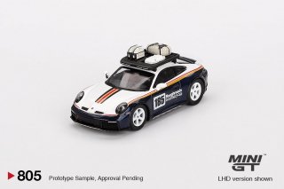 <img class='new_mark_img1' src='https://img.shop-pro.jp/img/new/icons1.gif' style='border:none;display:inline;margin:0px;padding:0px;width:auto;' />12ʹͽ MINI GT 1/64 Porsche 911 Dakar Rallye Design Package White/Gentian Blue Metallic 805L   Ȣ