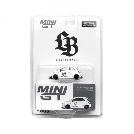 MINI GT 1/64 アバルト 595 LB-WORKS x Abas Works ピンク