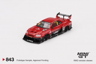 <img class='new_mark_img1' src='https://img.shop-pro.jp/img/new/icons1.gif' style='border:none;display:inline;margin:0px;padding:0px;width:auto;' />1ʹͽ MINI GT 1/64 Nissan LB-ER34 Super Silhouette 饤 å/֥å(ϥɥ) 843BL ֥ꥹ