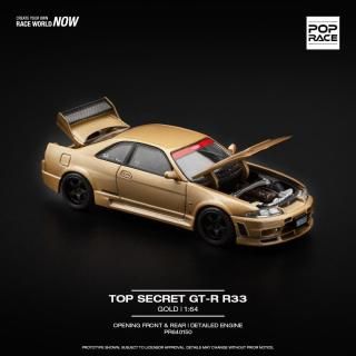 <img class='new_mark_img1' src='https://img.shop-pro.jp/img/new/icons1.gif' style='border:none;display:inline;margin:0px;padding:0px;width:auto;' />1-3ʹͽ POP RACE 1/64 TOP SECRET GT-R R33 - GOLD
