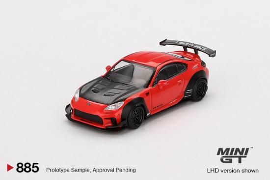 MINI GT 1/64 Toyota GR86 LB☆Nation レッド 885-ミニカー専門