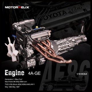 <img class='new_mark_img1' src='https://img.shop-pro.jp/img/new/icons1.gif' style='border:none;display:inline;margin:0px;padding:0px;width:auto;' />2ʹͽ MOTORHELIX 1/18 TOYOTA 4A-GE 󥸥AE86 version

