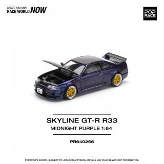 <img class='new_mark_img1' src='https://img.shop-pro.jp/img/new/icons1.gif' style='border:none;display:inline;margin:0px;padding:0px;width:auto;' />6ʹͽ POP RACE 1/64 SKYLINE GT-R R33 MIDNIGHT PURPLE 饤 ߥåɥʥȥѡץ