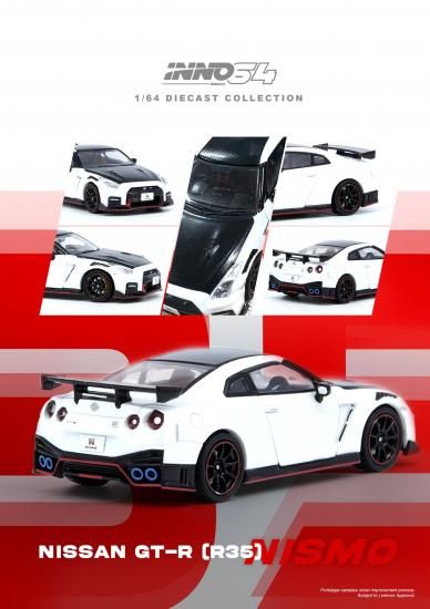 INNO 1/64 NISSAN GT-R (R35) NISMO White - ミニカー専門店