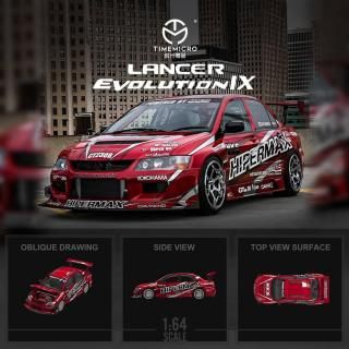 <img class='new_mark_img1' src='https://img.shop-pro.jp/img/new/icons1.gif' style='border:none;display:inline;margin:0px;padding:0px;width:auto;' />10ʹͽ TM TimeMicro 1/64 ɩ 󥵡 ܥ塼 Mitsubishi EVO IX 9 ܥͥåȳ HIPERMAX Transparent Red