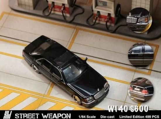 SW Street Weapon 1/64 メルセデス ベンツ Benz W140 S600 Black SW Street Weapon 1/64 メルセデス ベンツ Benz W140 S600 Black