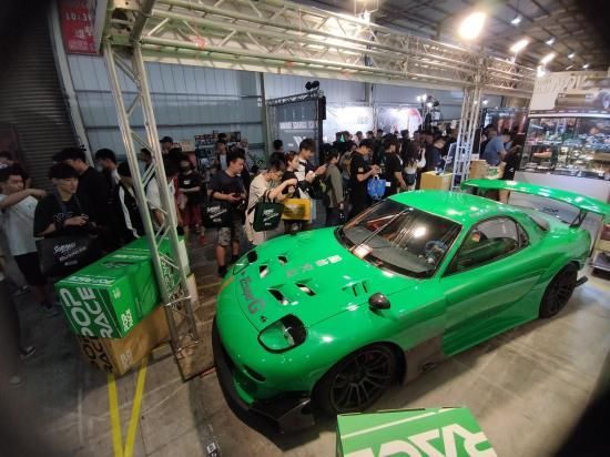 POP RACE 1/64 MAZDA RX-7 RE-AMEMIYA GREEN 2025台湾限定