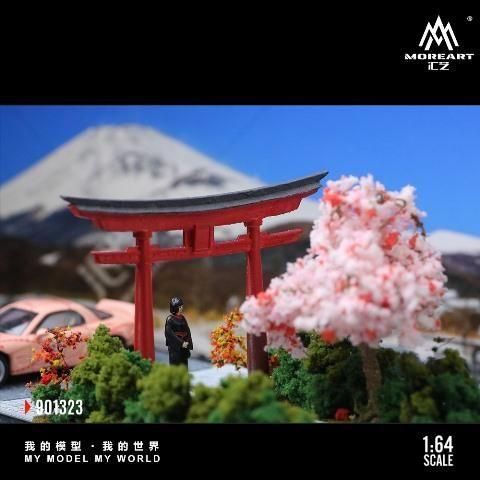完全早い者勝ち❗️】大ジオラマ 踏切と神社のある風景（お祭りver）