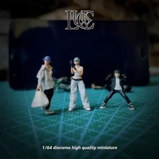 <img class='new_mark_img1' src='https://img.shop-pro.jp/img/new/icons1.gif' style='border:none;display:inline;margin:0px;padding:0px;width:auto;' />8ʹͽ Lucky Studio 1/64 Motorcycle Siblings Trio Хȥꥪ ե奢 3Υå
