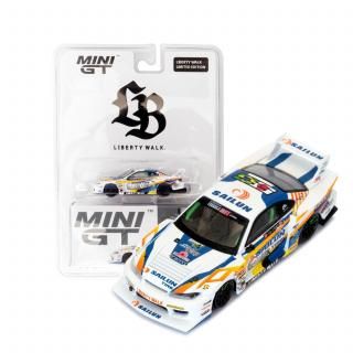 <img class='new_mark_img1' src='https://img.shop-pro.jp/img/new/icons1.gif' style='border:none;display:inline;margin:0px;padding:0px;width:auto;' />LBWK֥ꥹ MINI GT 1/64 Nissan LB-Super Silhouette S15 SILVIA #555 2023 Formula Drift Japan