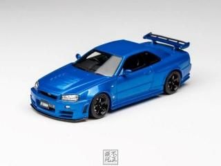 <img class='new_mark_img1' src='https://img.shop-pro.jp/img/new/icons1.gif' style='border:none;display:inline;margin:0px;padding:0px;width:auto;' />9ʹͽ Cars' Lounge 1/64  Skyline GT-R R34 NISMO Z-TUNE Bayside Blue