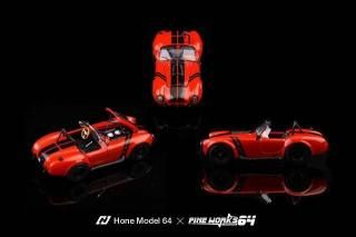 <img class='new_mark_img1' src='https://img.shop-pro.jp/img/new/icons1.gif' style='border:none;display:inline;margin:0px;padding:0px;width:auto;' />9ʹͽ Hone Model 64x FineWorks64 1/64 Shelby Cobra 427 ӡ ֥ Metallic Red + Black Stripes