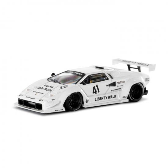 MINI GT 1/64 Lamborghini Countach LB-WORKS White 2024 Tokyo Auto