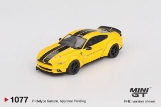 <img class='new_mark_img1' src='https://img.shop-pro.jp/img/new/icons1.gif' style='border:none;display:inline;margin:0px;padding:0px;width:auto;' />10ʹͽ MINI GT 1/64 LB-WORKS ե ޥ FORD MUSTANG Triple Yellowʺϥɥ1077BL ֥ꥹ