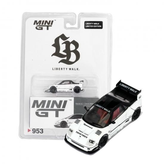 MINI GT 1/64 Mazda AZ-1 Liberty Walk LB40 White 2024 Tokyo