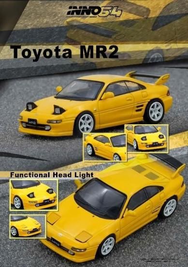 MR2ページ INNO 1/64 Toyota MR2 (SW20) イエロー- ミニカー専門店 RideON