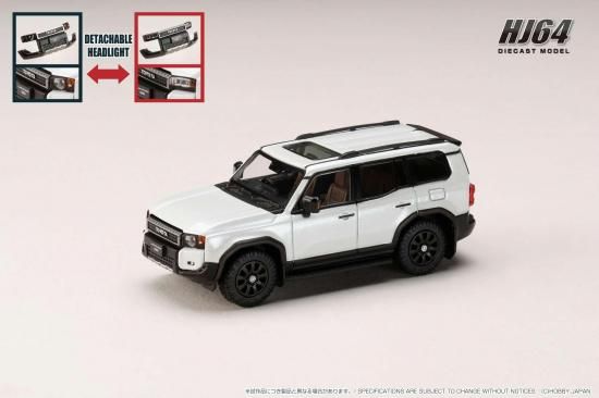 ランドクルーザー250　角目 HJ64 ホビージャパン　 ミニカー Hobby JAPAN 1/64 トヨタ ランドクルーザー 250 ZX FIRST