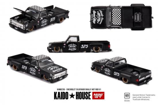 KAIDO☆HOUSE 1/64 Chevrolet Silverado Dually Hot Rod V1- ミニカー