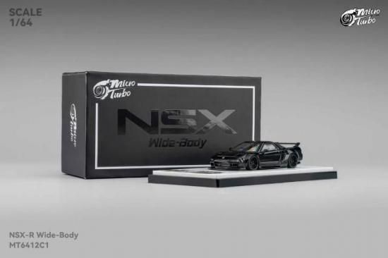 Micro Turbo 1/64 NSX Wide Body Black Warrior Metallic Black