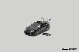 <img class='new_mark_img1' src='https://img.shop-pro.jp/img/new/icons1.gif' style='border:none;display:inline;margin:0px;padding:0px;width:auto;' />4ʹͽ Fast Speed FS 1/64 ץ 륬 ɥ Supra Targa Roadster Black