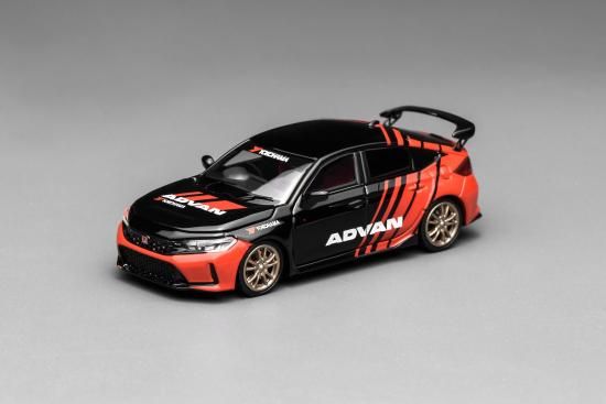 モーターヘリックス 1/64 ホンダ シビック タイプR FL5 アドバン MOTORHELIX 1/64 Honda Civic TYPE R (FL5) Advan Livery w/MF10