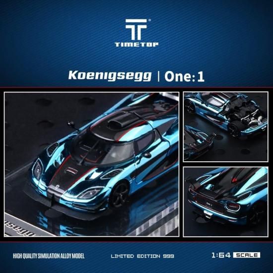 TimeTop x Time Model 1/64 ケーニグセグ Koenigsegg One 1 TimeTop x