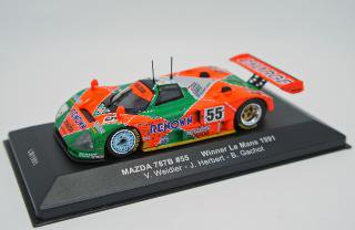 IXO 1/43 MAZDA 787B RENOWN #55 WINNER LE MANS 1991 with dirty effects