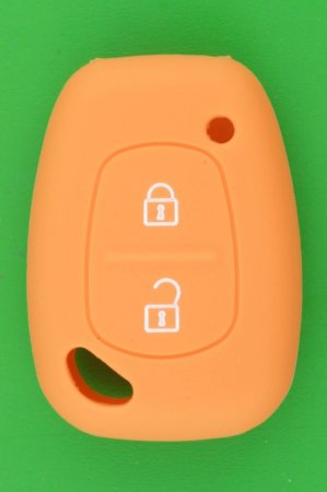 ルノー旧2ボタン・キーレスリモコン用シリコンカバー（オレンジ色） - キーレス＆スマートキー　 通販サイト『キーフォレスト』自動車のカギの事ならお任せください！！